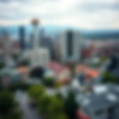 Map highlighting different neighborhoods in Seattle and their housing costs