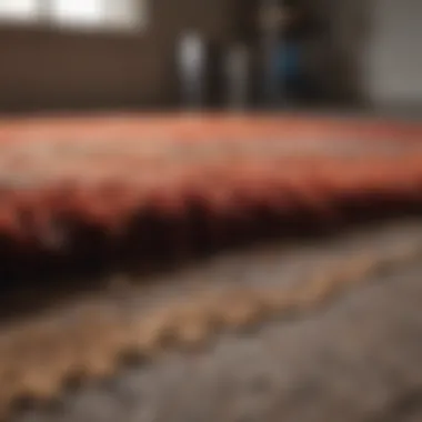 Revitalized Shag Rug Post-Cleaning A vibrant shag rug after thorough cleaning
