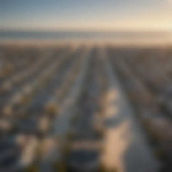 Aerial view of Venice Beach showcasing rental properties