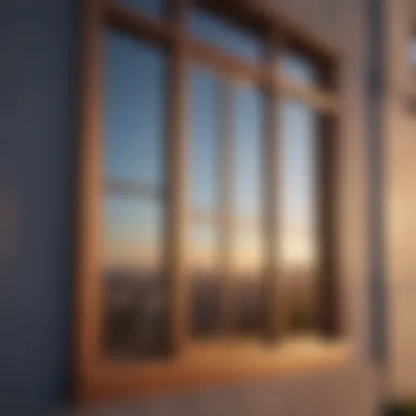 A close-up view of a streak-free window after a thorough cleaning.
