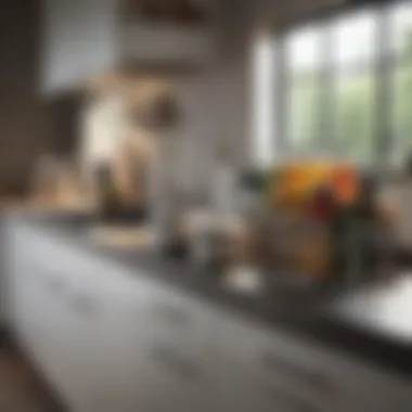 Elegance in Order: Organized Kitchen Storage Organized kitchen storage with labeled containers