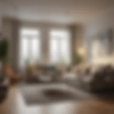 Energy Use in Apartment Living A cozy living room in a two-bedroom apartment.
