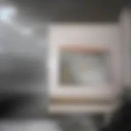 Measuring tape with clear markings on a floor plan