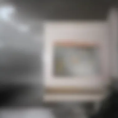 Measuring tape with clear markings on a floor plan