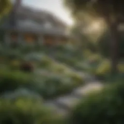 A well-maintained residential property showcasing lush landscaping