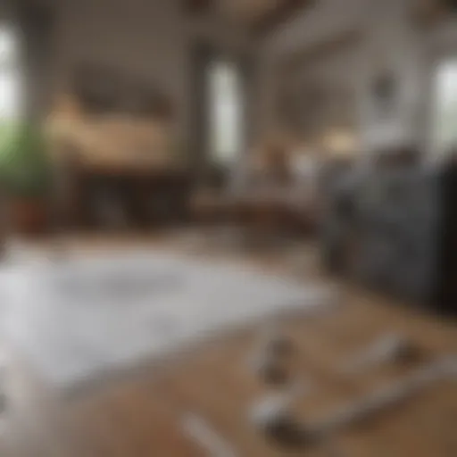 Detailed illustration of square footage calculations using inches