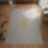 Measuring tape on a floor plan