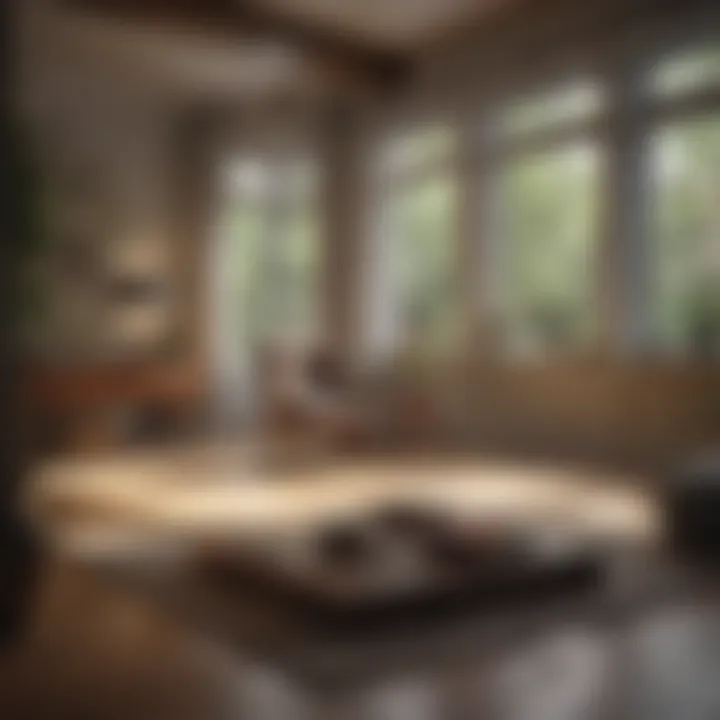 Real estate professional analyzing property dimensions