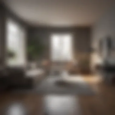 Interior of a modern apartment in Washington DC