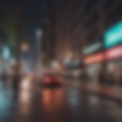 Vibrant street scene in Downtown Los Angeles