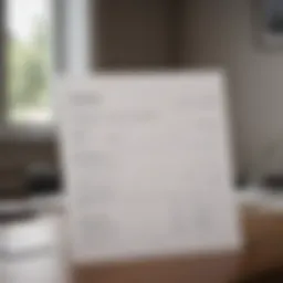 Credit report document displayed prominently