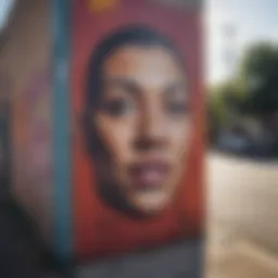 Vibrant street art in East Austin